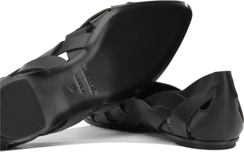 DEL CARLO Lisi Woven Pointed-Toe Flats - Foto 2