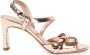 DEL Carlo Gouden Rozen Sandalen met Python Print - Thumbnail 1