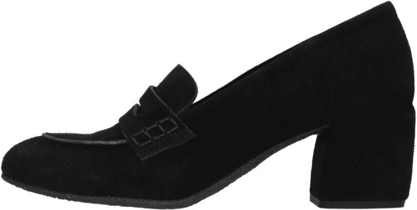 DEL Carlo Platte schoenen Zwart