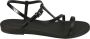 DEL Carlo Zwarte Sandalen Black Dames - Thumbnail 1