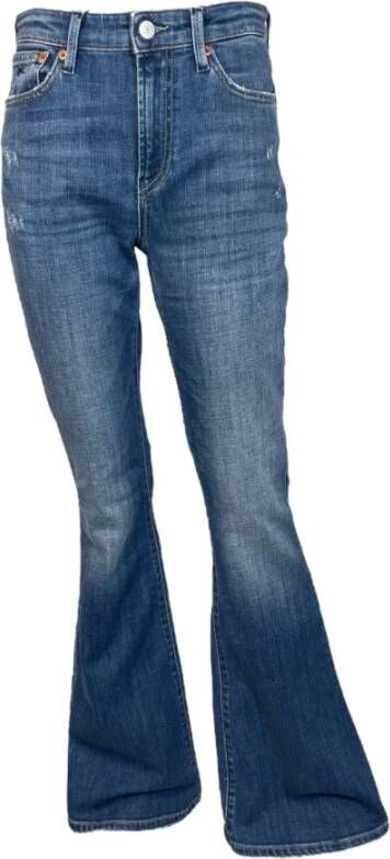Denham Bootcut Stretch Denim Jeans Mid Blue