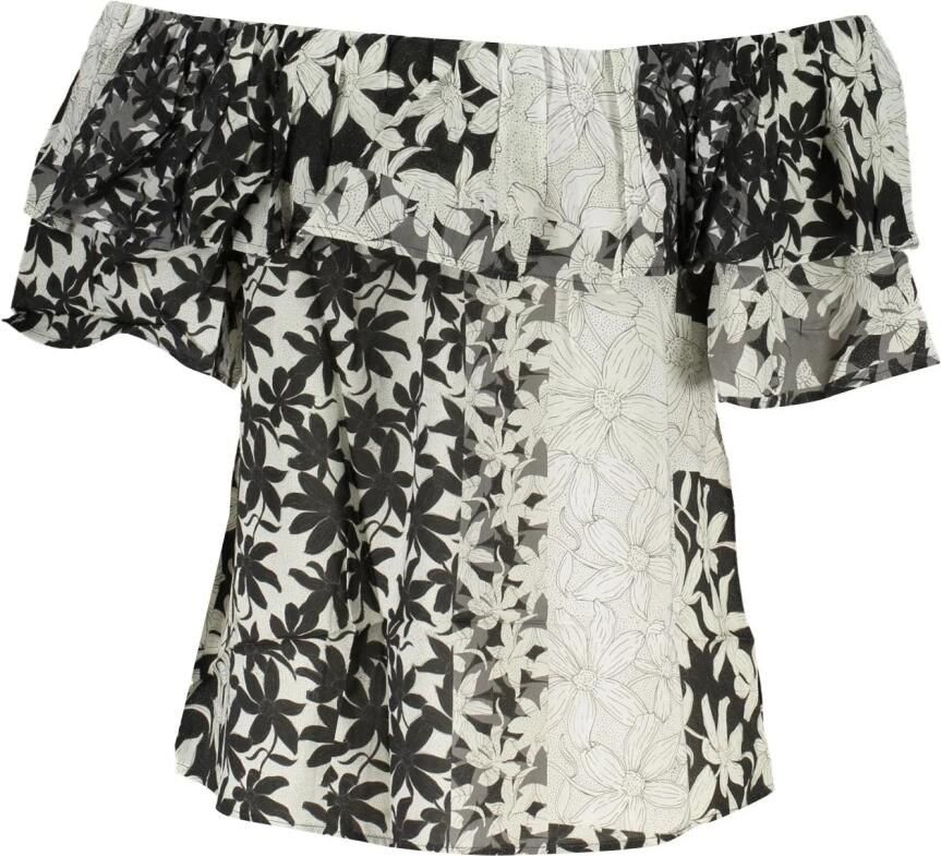 Desigual Korte mouwen boothals T-shirt wit - Foto 2