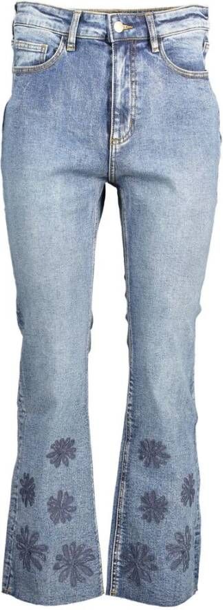 Desigual Geborduurde bootcut jeans