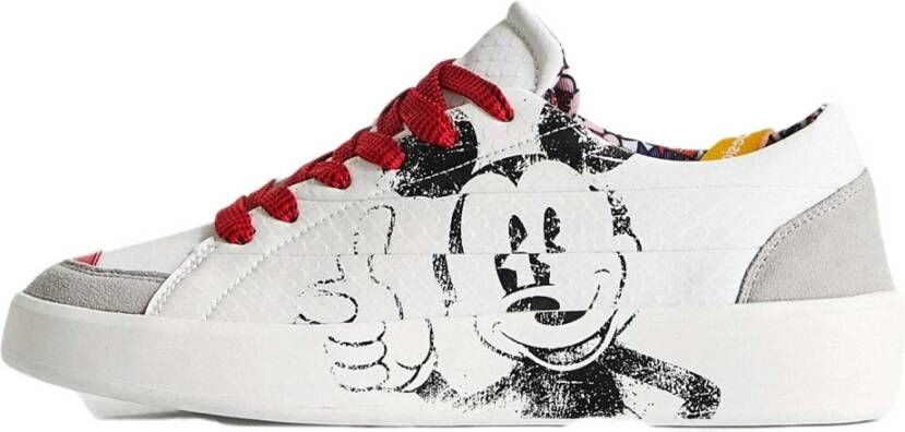 Desigual Mickey Sneakers White Dames