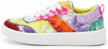 Desigual Gedrukte Multicolor Sneakers met Veters Multicolor Dames
