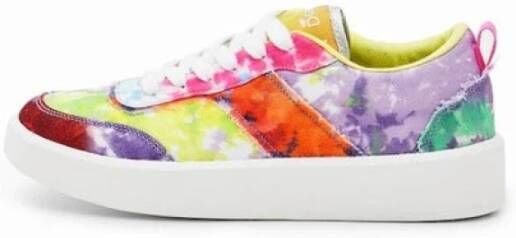 Desigual Gedrukte Multicolor Sneakers Multicolor Dames