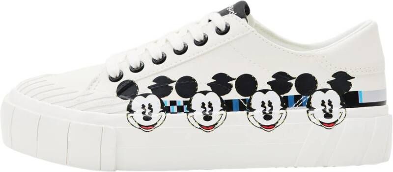 Desigual Street Mickey 1 Dames Sneakers Wit Dames