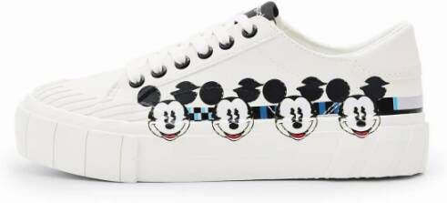 Desigual Witte Veterschoenen voor Dames White Dames