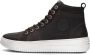Develab Jongens Hoge Sneakers Stijlvol Donkerbruin Brown Dames - Thumbnail 3