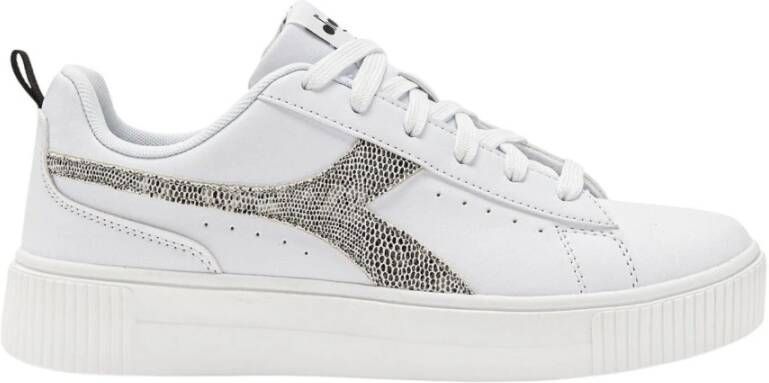 Diadora Amber Animalier Leren Sneakers White Dames