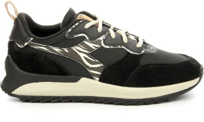 Diadora Animalier Lage Sneakers Zwart Dames