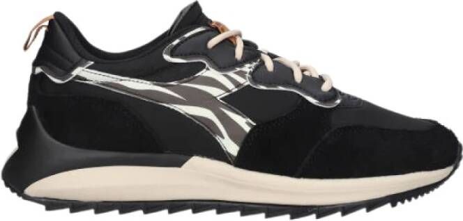 Diadora Lage Sneakers Jolly Animalier 501.178617 01 C9994 Black Parchment