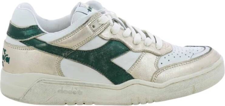 DIADORA HERITAGE Lage Sneakers Dames B.560 Metal Mix Wn Maat: 37 Materiaal: Leer Kleur: Wit