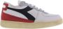 Diadora Heritage Mi Basket Row Cut Used Wit Rood Zwart - Thumbnail 1