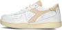 Diadora Sneakers Dames Lage sneakers Damesschoenen Leer Mi Basket Row Cut Beige - Thumbnail 2