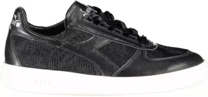 Diadora Black Fabric Sneaker Black Dames