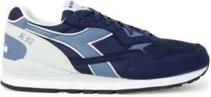 Diadora Blauwe gekleurde sneakers voor heren Blauw Heren