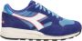 Diadora Blauwe Leren Sportieve Sneakers met Rubberen Zool Multicolor - Thumbnail 2