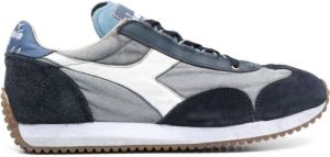 Diadora Blauwe Mist Dirty Stone Wash Sneakers Blauw Heren