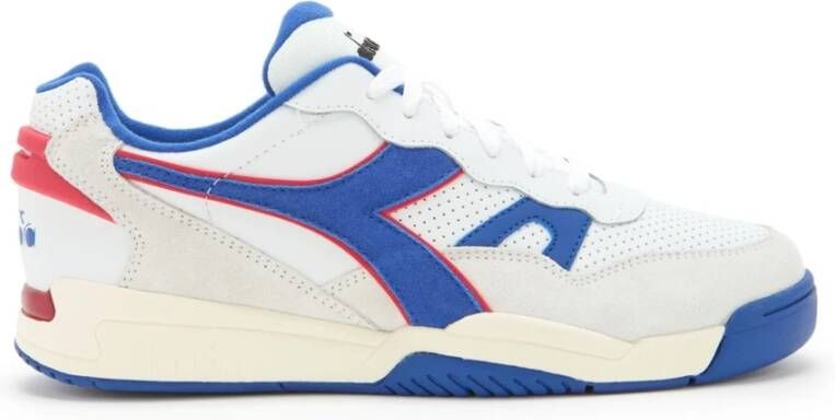 Diadora Leren herensneakers Lente zomer collectie Blauw Heren