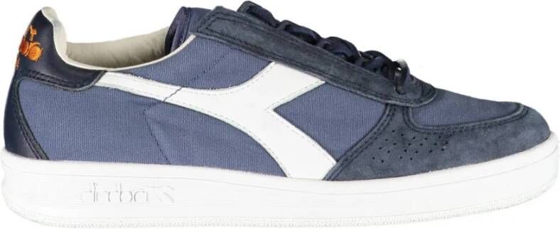 Diadora Blauwe Contrasterende Veters Luxe Sneakers Blue Dames - Foto 2