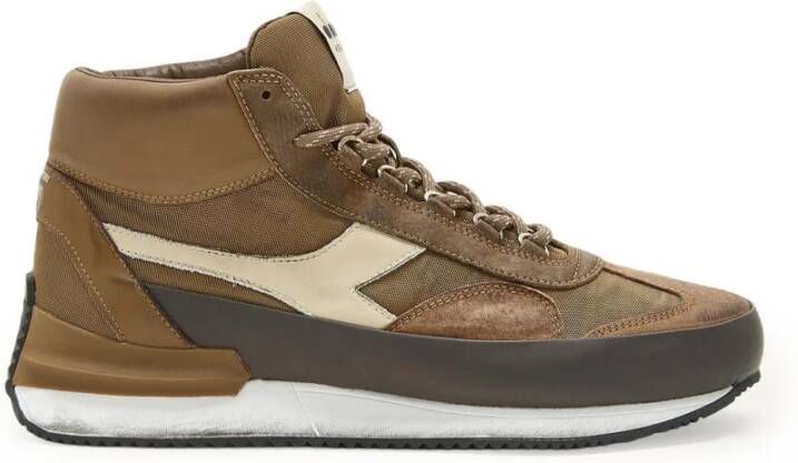 Diadora Bruine herensneakers Bruin Heren