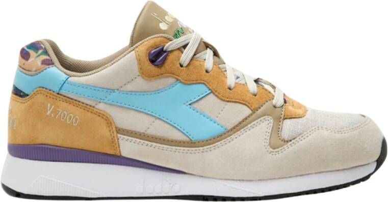 Diadora Camo Gray Retro Running Sneakers