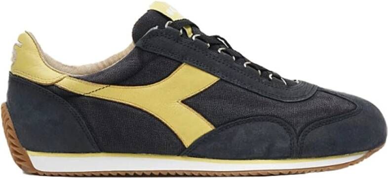 Diadora Canvas Pelle Stone Wash Sneakers Equipe