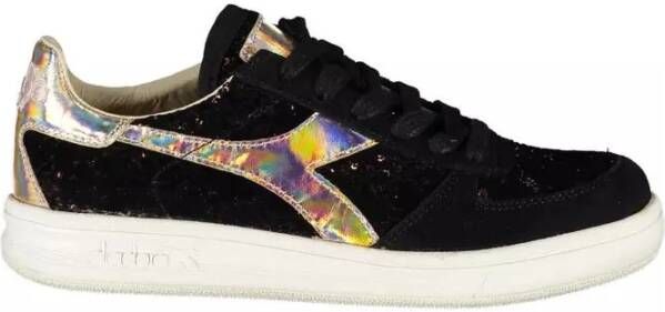 Diadora Chique Zwarte Contrast Sneakers Black Dames