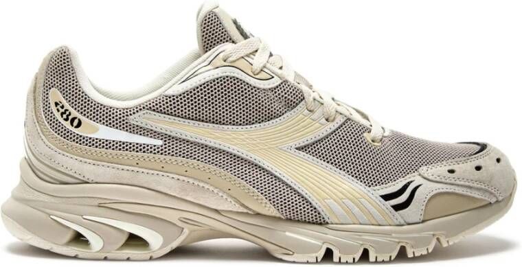 Diadora Chunky Running Shoes Beige Suède
