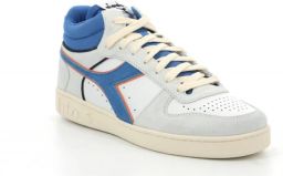 Retro Sneaker Magic Basket Demi Cut Hoge sneakers Leren Sneaker Heren Blauw