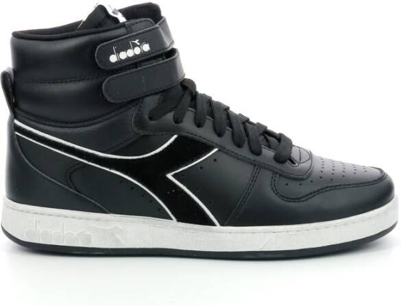 DIADORA Magic Basket Mid Icona Leather Zwart Dames