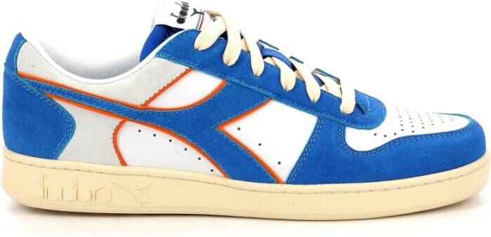 Diadora Comfortabele Lage Sneakers Blauw Heren