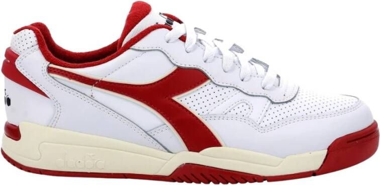 Diadora Herensneakers voor lente zomer Echt leer Rood Heren