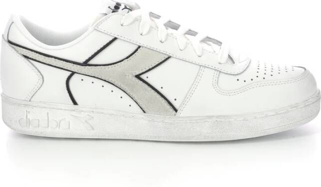 Diadora Comfortabele Lage Sneakers Wit Heren