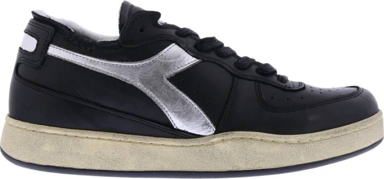 Diadora Dames Basket Row Cut Sneakers Black Dames