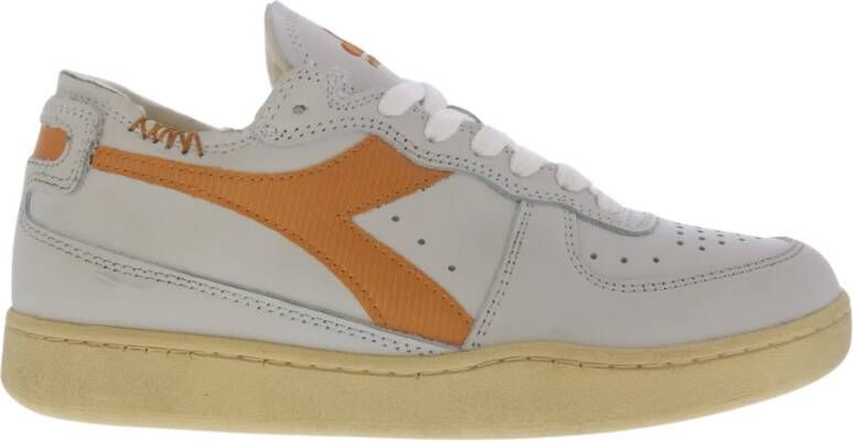 Diadora Dames Mi Basket Row Cut White Dames