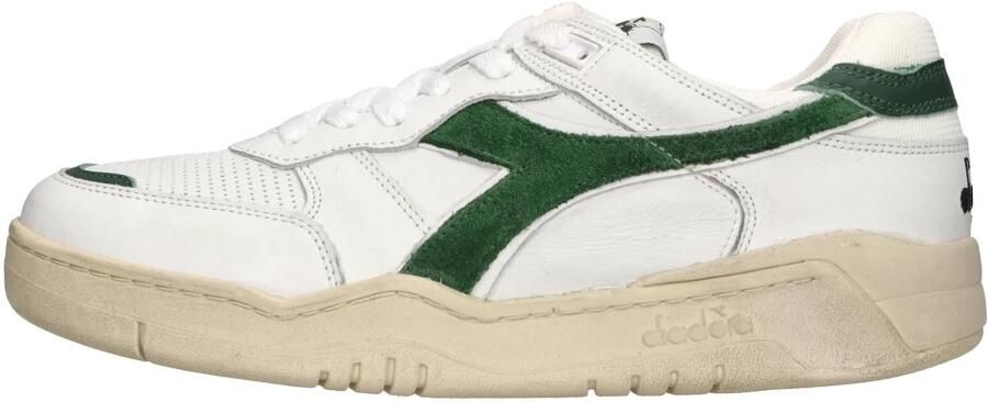 Diadora Heren Sneakers Herfst Winter Collectie 100% Eco Leer 4 cm Hak Groen