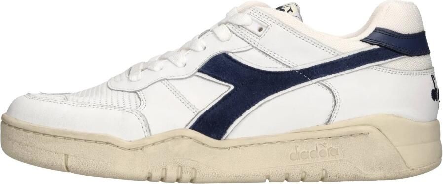 Diadora B-560 Used sneaker van leer met suède details
