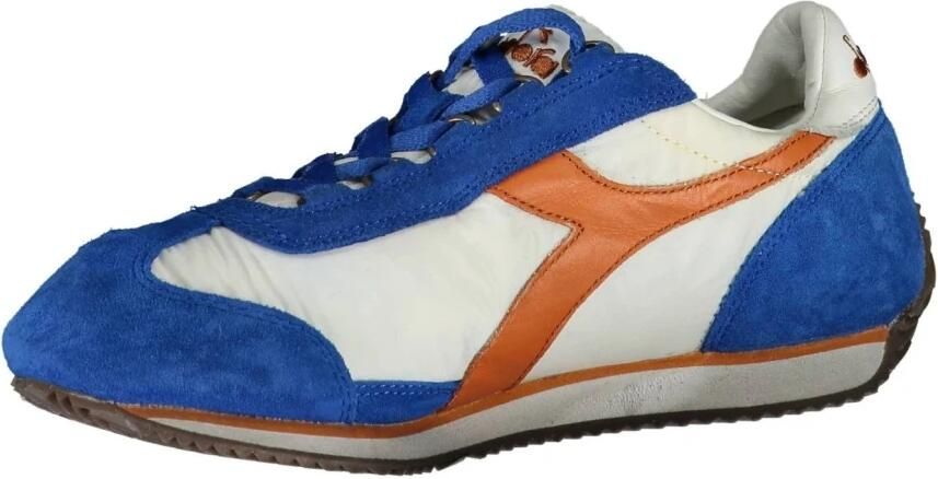 Diadora Contrasterende Lace Sneakers met Uniek Design Blue Dames
