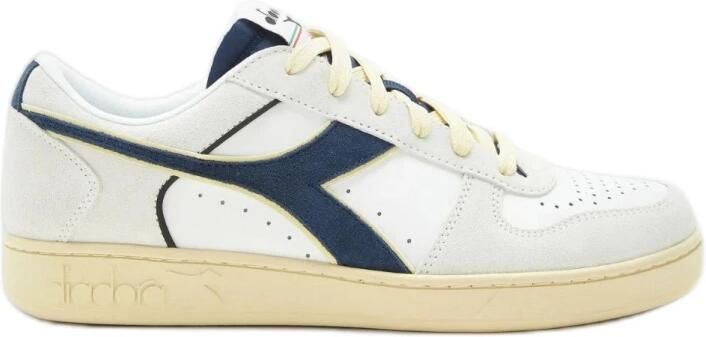 Diadora Blauwe Suède Low Top Magic Basket