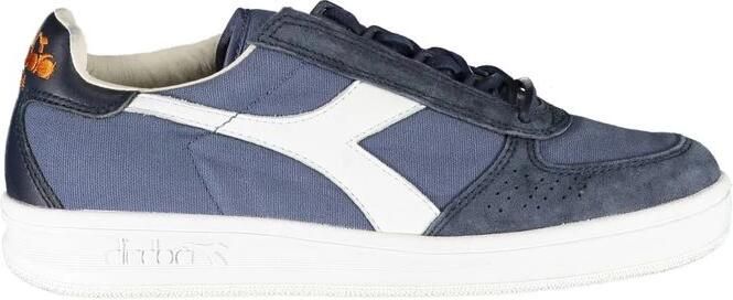 Diadora Blauwe Contrasterende Veters Luxe Sneakers Blue Dames