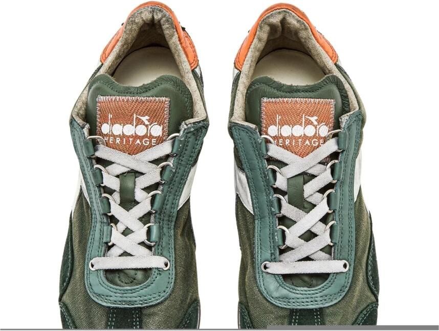 Diadora Groene Equipe H Lage Sneakers Multicolor Heren