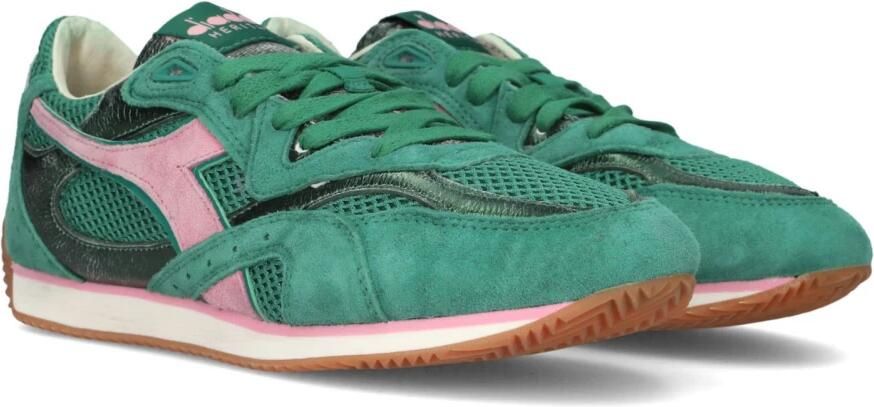DIADORA HERITAGE Lage Sneakers Dames Equipe Revenge Suède Groen - Foto 3