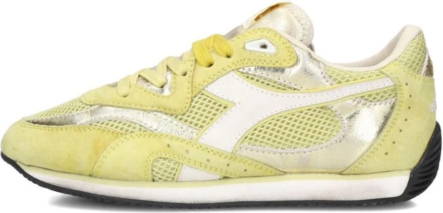 DIADORA HERITAGE Lage Sneakers Dames Equipe Revenge Leer Geel