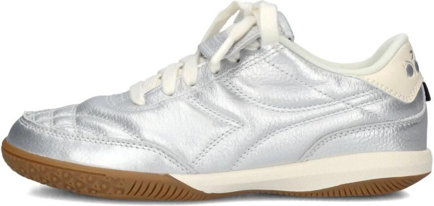 Diadora Gold Indoor Sneakers Leer Dames Zilver - Foto 2