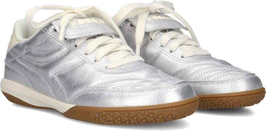 Diadora Gold Indoor Sneakers Leer Dames Zilver - Foto 3