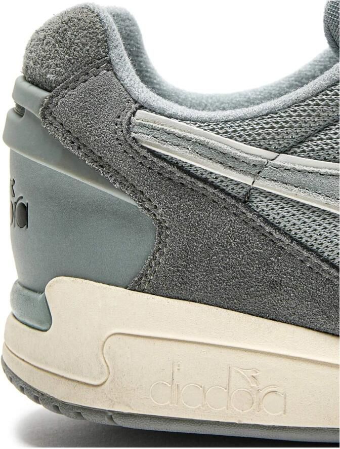 Diadora Grijze Platte Schoenen Exclusieve Hairy Suede Variant Gray Heren - Foto 2