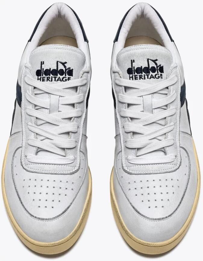 Diadora Sneakers 179043.C4656 MI BASKET LOW USD-BIANCO BLU PROFONFO - Foto 4