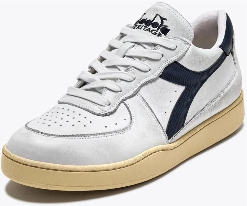 Diadora Sneakers 179043.C4656 MI BASKET LOW USD-BIANCO BLU PROFONFO - Foto 3